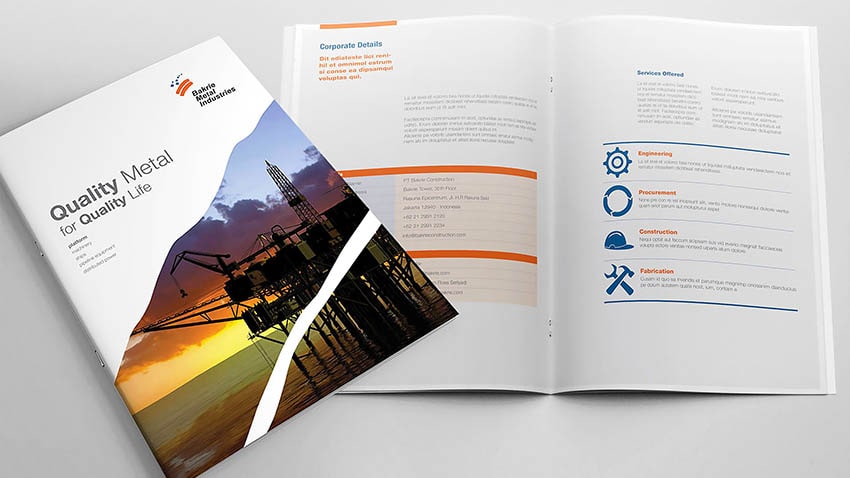 Prismagraphia, Company Profile Design, Desain Profil Perusahaan, Jakarta, Indonesia.