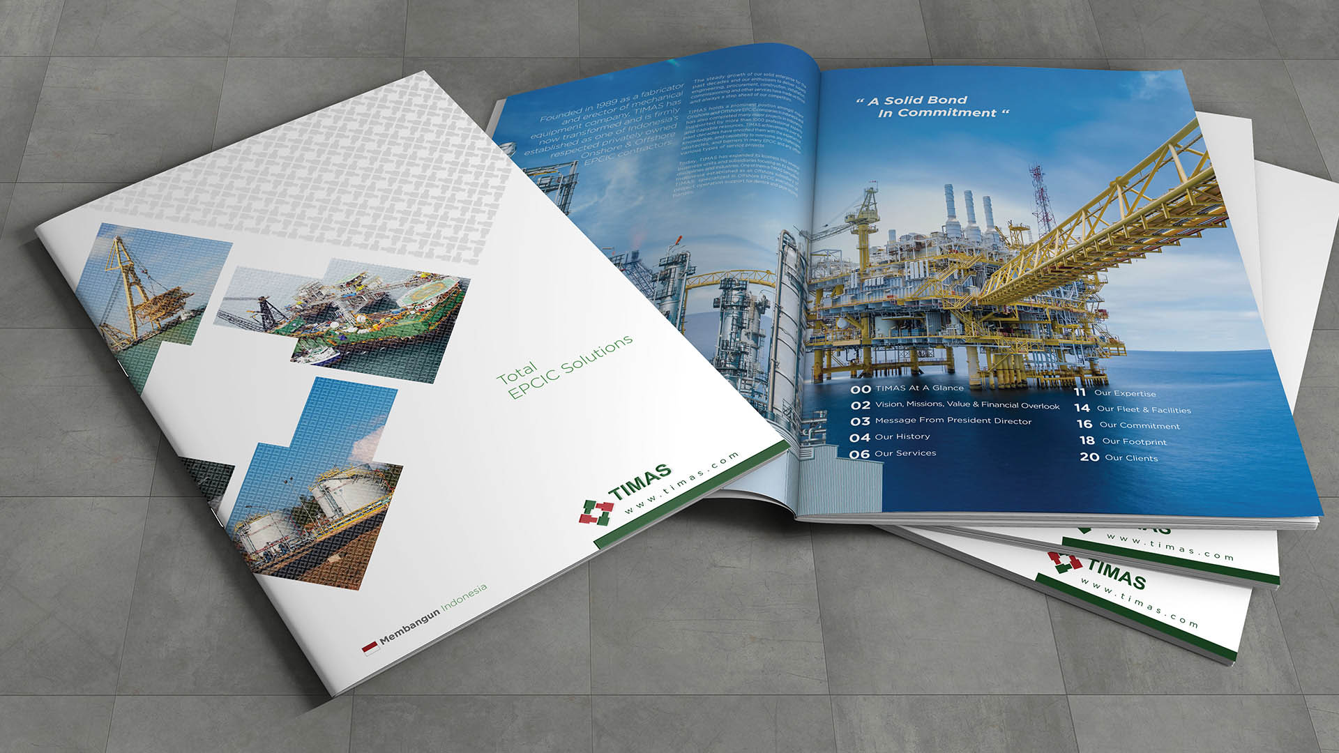 Prismagraphia, Company Profile Design, Desain Profil Perusahaan, Jakarta, Indonesia.